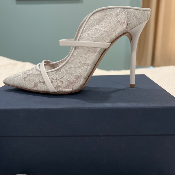 BNIB Malone Souliers Maureen Floral Lace Mules - Picture 2 of 6